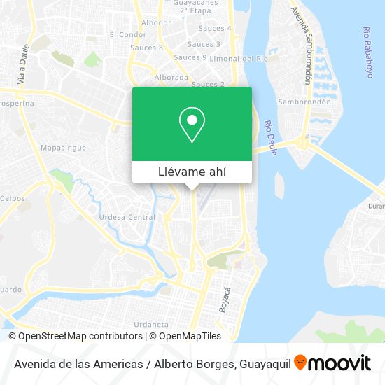 Mapa de Avenida de las Americas / Alberto Borges
