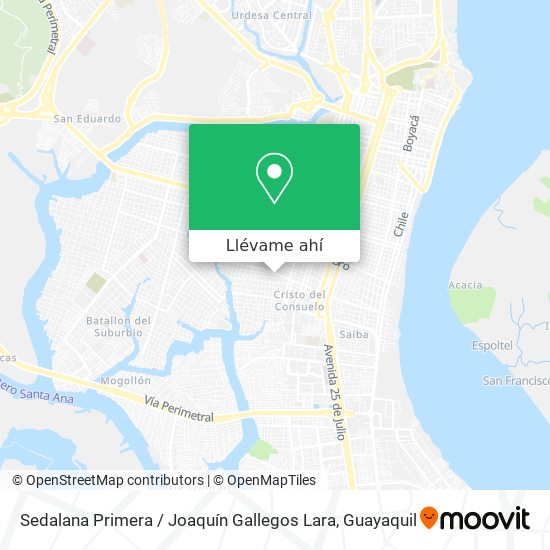 Mapa de Sedalana Primera / Joaquín Gallegos Lara