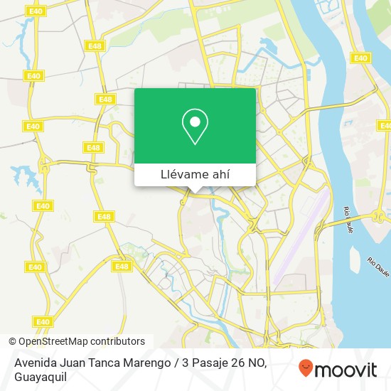Mapa de Avenida Juan Tanca Marengo / 3 Pasaje 26 NO