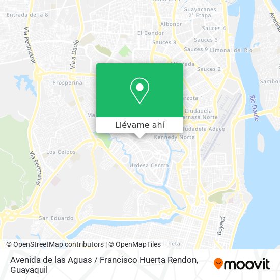 Mapa de Avenida de las Aguas / Francisco Huerta Rendon