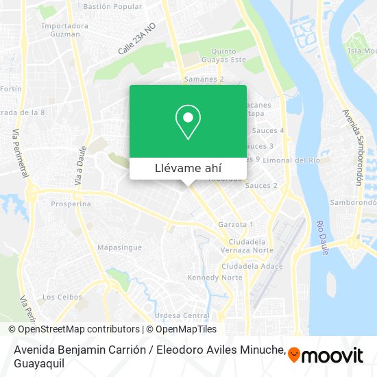 Mapa de Avenida Benjamin Carrión / Eleodoro Aviles Minuche