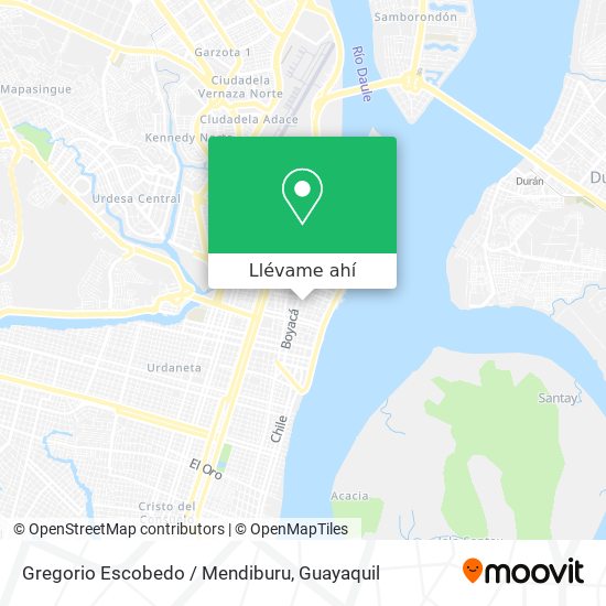 Mapa de Gregorio Escobedo / Mendiburu