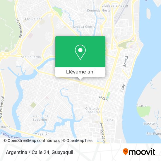 Mapa de Argentina / Calle 24