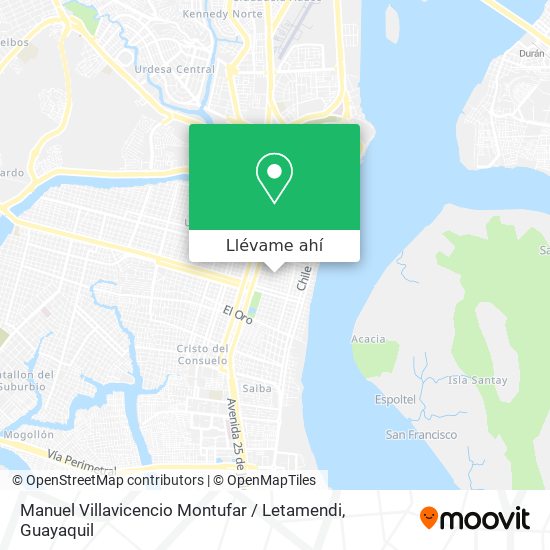 Mapa de Manuel Villavicencio Montufar / Letamendi