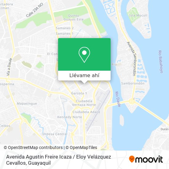 Mapa de Avenida Agustín Freire Icaza / Eloy Velázquez Cevallos