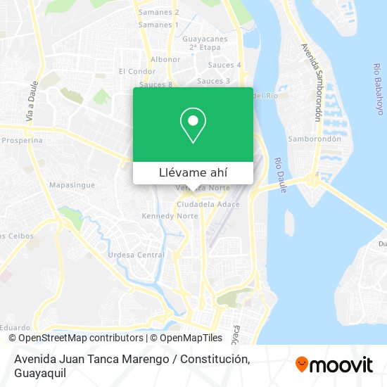 Mapa de Avenida Juan Tanca Marengo / Constitución