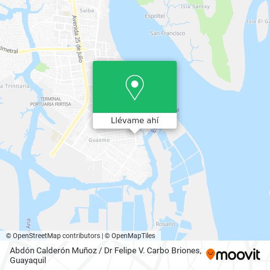 Mapa de Abdón Calderón Muñoz / Dr Felipe V. Carbo Briones