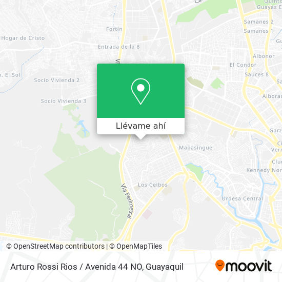 Mapa de Arturo Rossi Rios / Avenida 44 NO