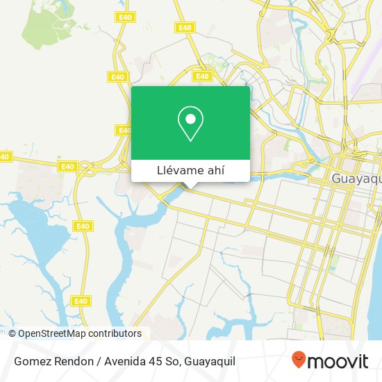Mapa de Gomez Rendon / Avenida 45 So