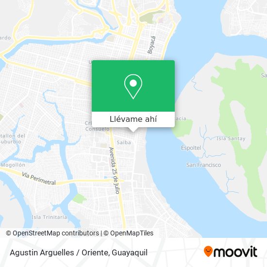 Mapa de Agustin Arguelles / Oriente