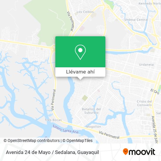 Mapa de Avenida 24 de Mayo / Sedalana