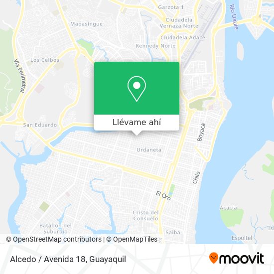 Mapa de Alcedo / Avenida 18