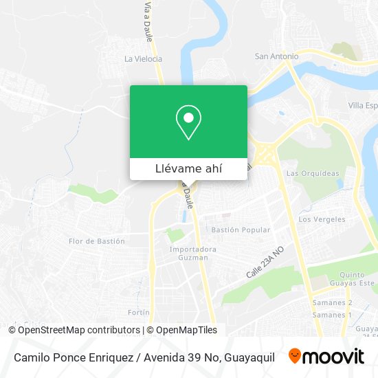 Mapa de Camilo Ponce Enriquez / Avenida 39 No