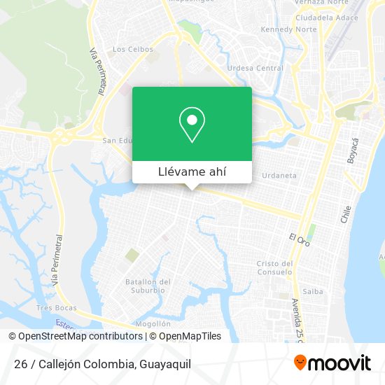 Mapa de 26 / Callejón Colombia