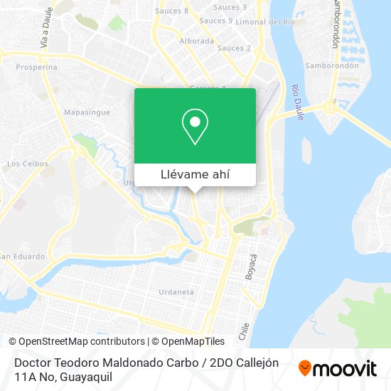 Mapa de Doctor Teodoro Maldonado Carbo / 2DO Callejón 11A No