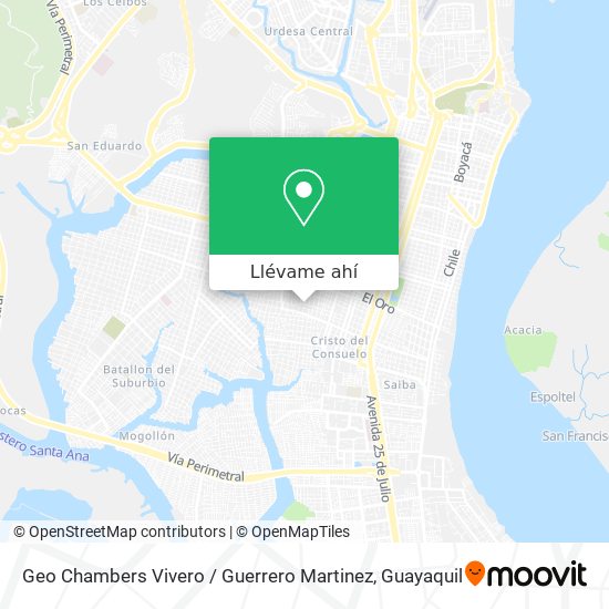 Mapa de Geo Chambers Vivero / Guerrero Martinez