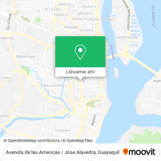 Mapa de Avenida de las Americas / Jose Alavedra