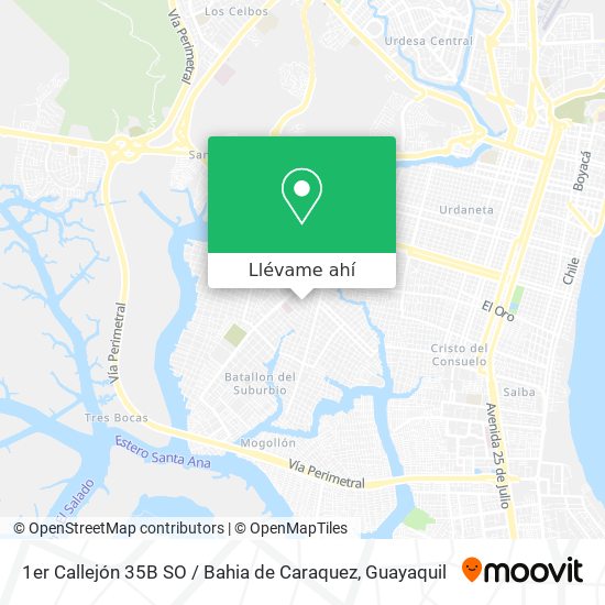 Mapa de 1er Callejón 35B SO / Bahia de Caraquez