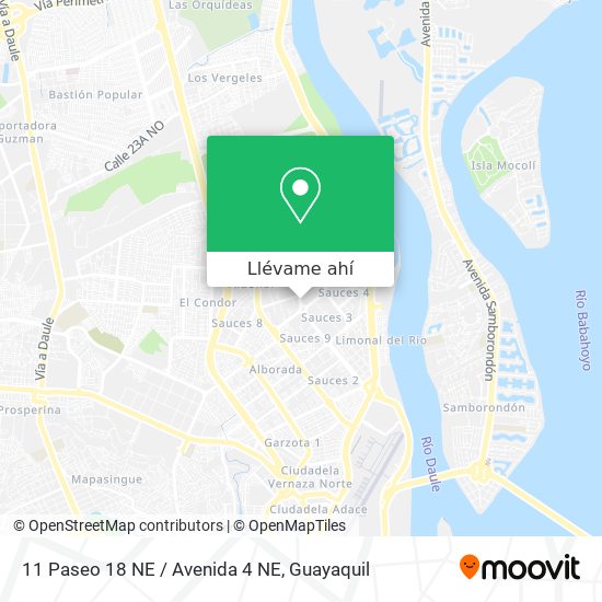 Mapa de 11 Paseo 18 NE / Avenida 4 NE