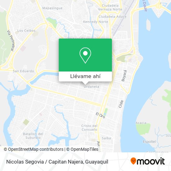 Mapa de Nicolas Segovia / Capitan Najera