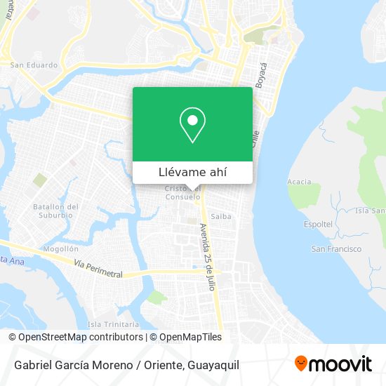 Mapa de Gabriel García Moreno / Oriente