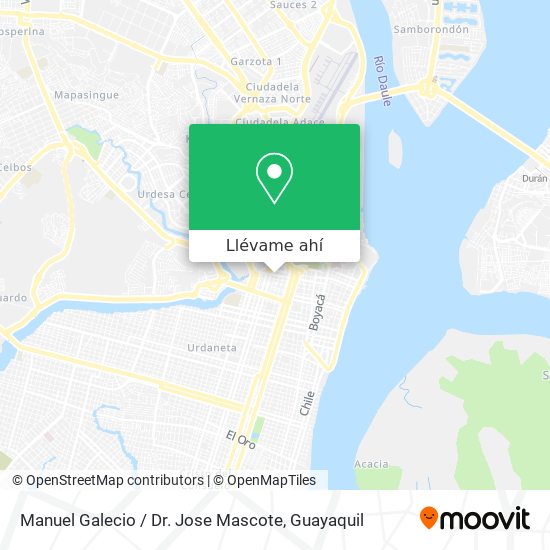 Mapa de Manuel Galecio / Dr. Jose Mascote