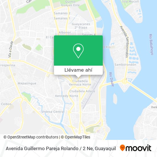 Mapa de Avenida Guillermo Pareja Rolando / 2 Ne