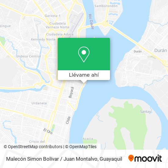 Mapa de Malecón Simon Bolívar / Juan Montalvo