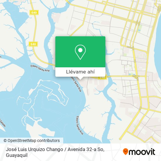 Mapa de José Luis Urquizo Chango / Avenida 32-a So