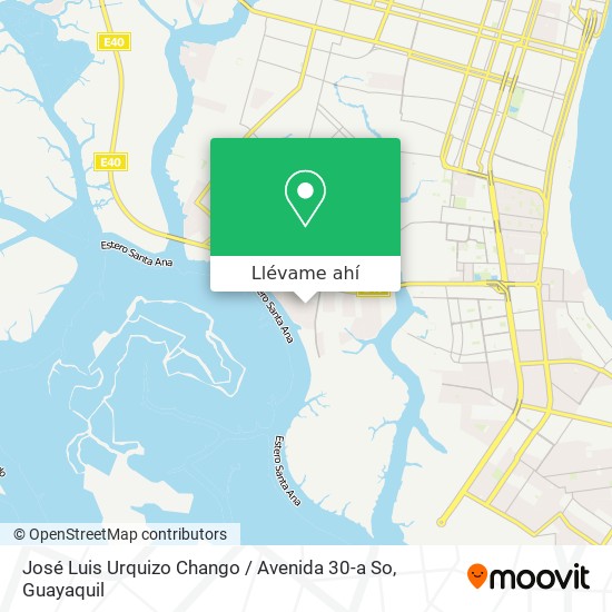 Mapa de José Luis Urquizo Chango / Avenida 30-a So