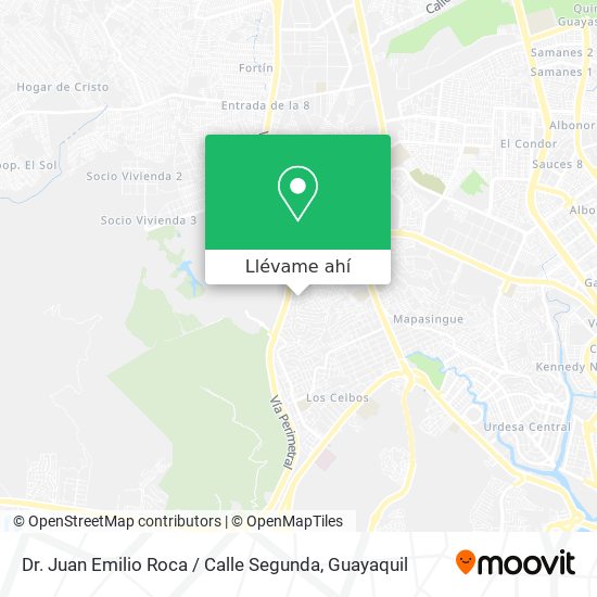 Mapa de Dr. Juan Emilio Roca / Calle Segunda