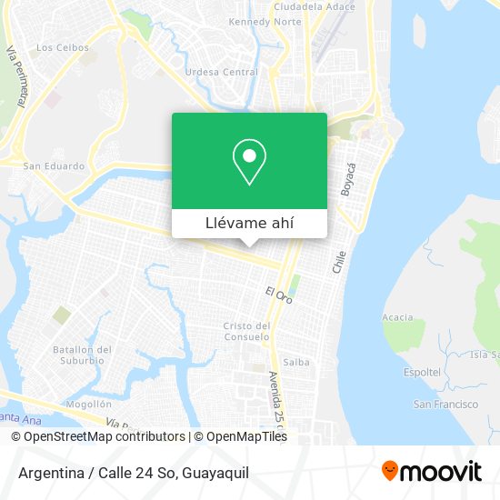 Mapa de Argentina / Calle 24 So