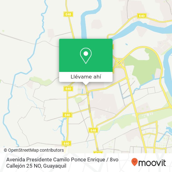 Mapa de Avenida Presidente Camilo Ponce Enrique / 8vo Callejón 25 NO