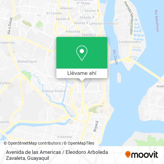 Mapa de Avenida de las Americas / Eleodoro Arboleda Zavaleta