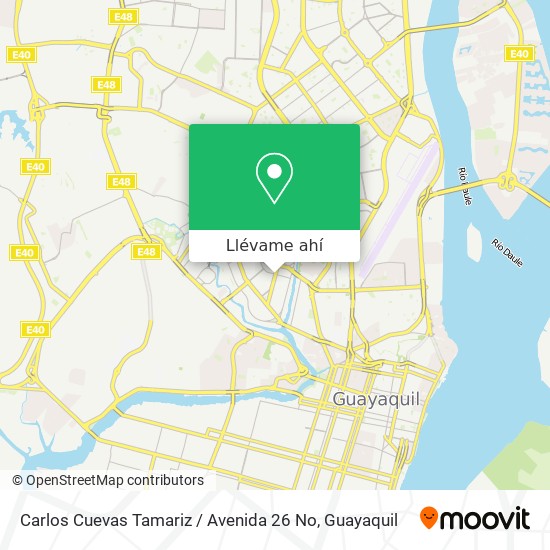 Mapa de Carlos Cuevas Tamariz / Avenida 26 No