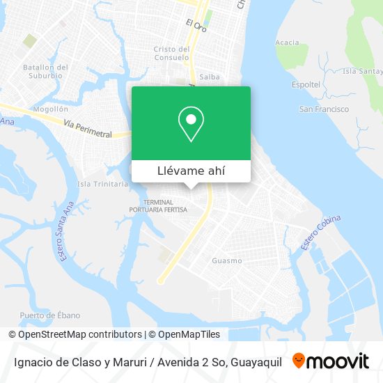 Mapa de Ignacio de Claso y Maruri / Avenida 2 So