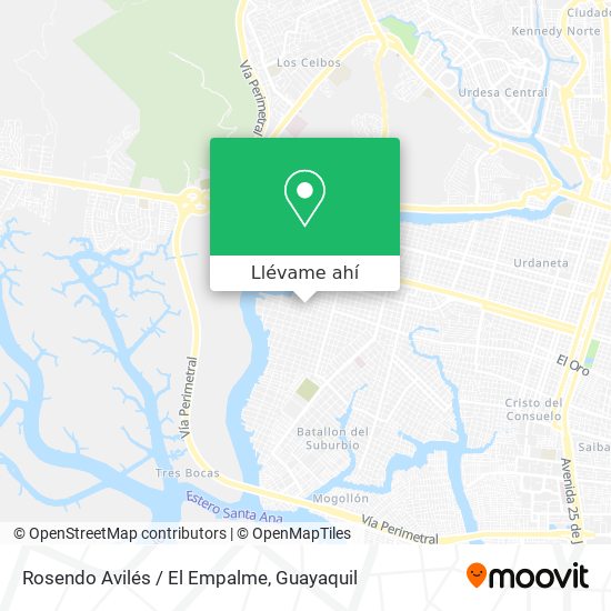 Mapa de Rosendo Avilés / El Empalme