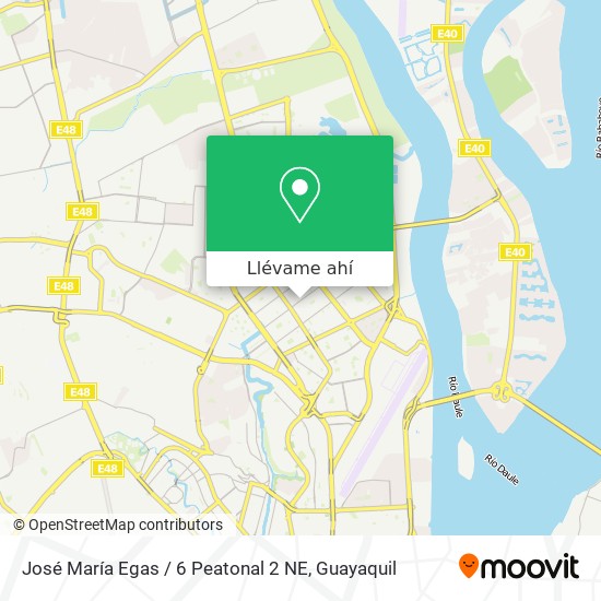 Mapa de José María Egas / 6 Peatonal 2 NE