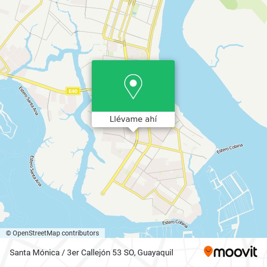 Mapa de Santa Mónica / 3er Callejón 53 SO
