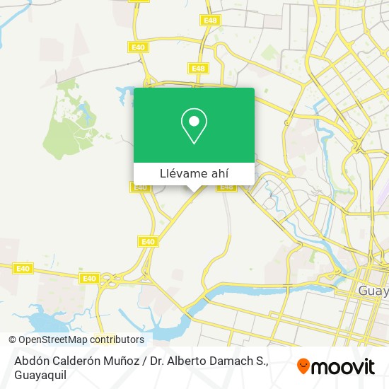 Mapa de Abdón Calderón Muñoz / Dr. Alberto Damach S.