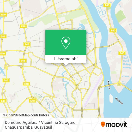 Mapa de Demetrio Aguilera / Vicentino Saraguro Chaguarpamba