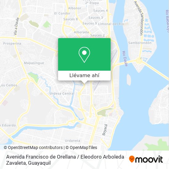Mapa de Avenida Francisco de Orellana / Eleodoro Arboleda Zavaleta