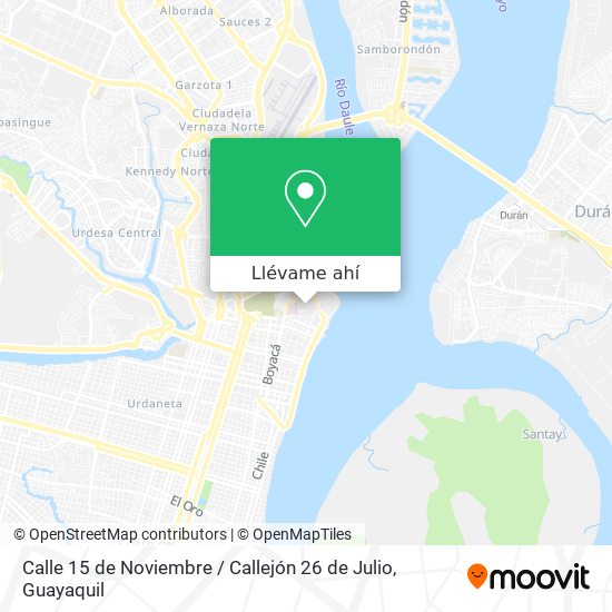 Mapa de Calle 15 de Noviembre / Callejón 26 de Julio