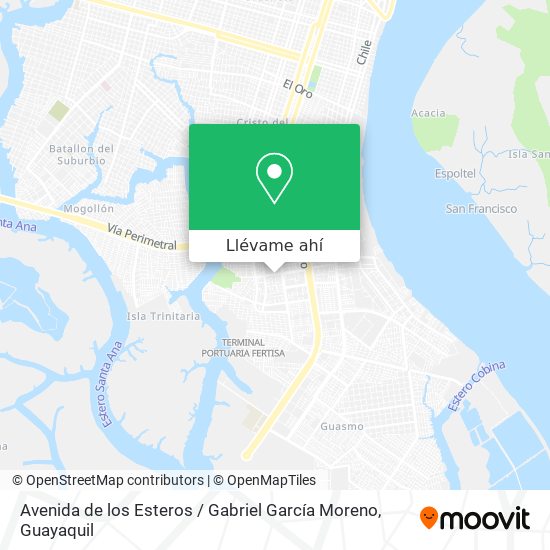 Mapa de Avenida de los Esteros / Gabriel García Moreno