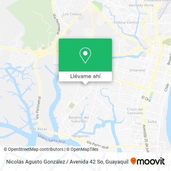 Mapa de Nicolás Agusto González / Avenida 42 So
