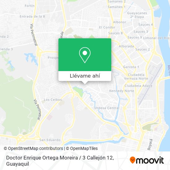 Mapa de Doctor Enrique Ortega Moreira / 3 Callejón 12