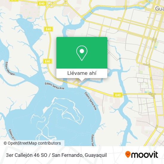 Mapa de 3er Callejón 46 SO / San Fernando