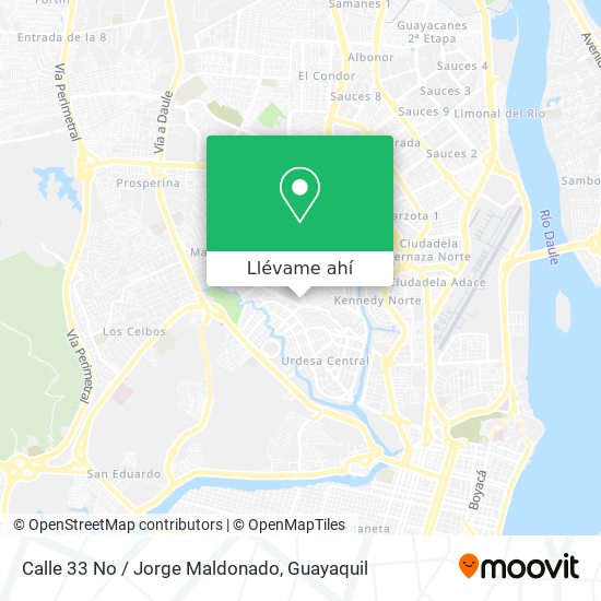 Mapa de Calle 33 No / Jorge Maldonado