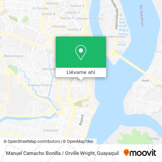 Mapa de Manuel Camacho Bonilla / Orville Wright