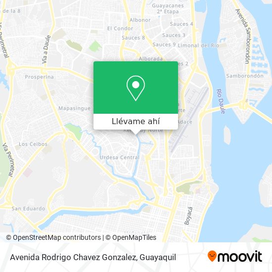 Mapa de Avenida Rodrigo Chavez Gonzalez